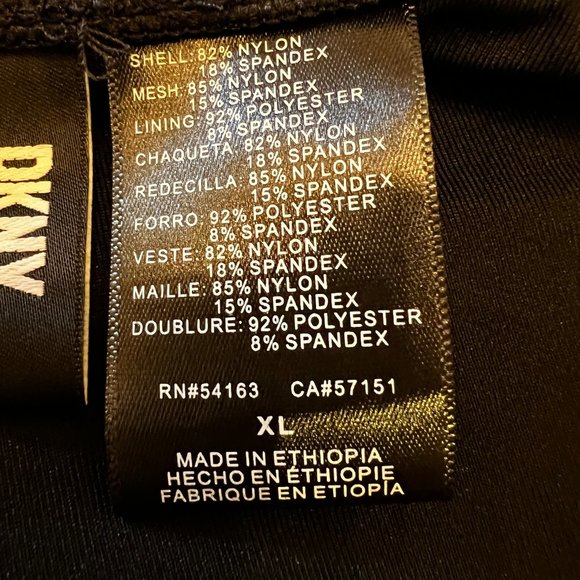 Always Classy! DKNY Black Ruched Halter Neck One-Piece Swim Suit Size XL - Picture 8 of 10